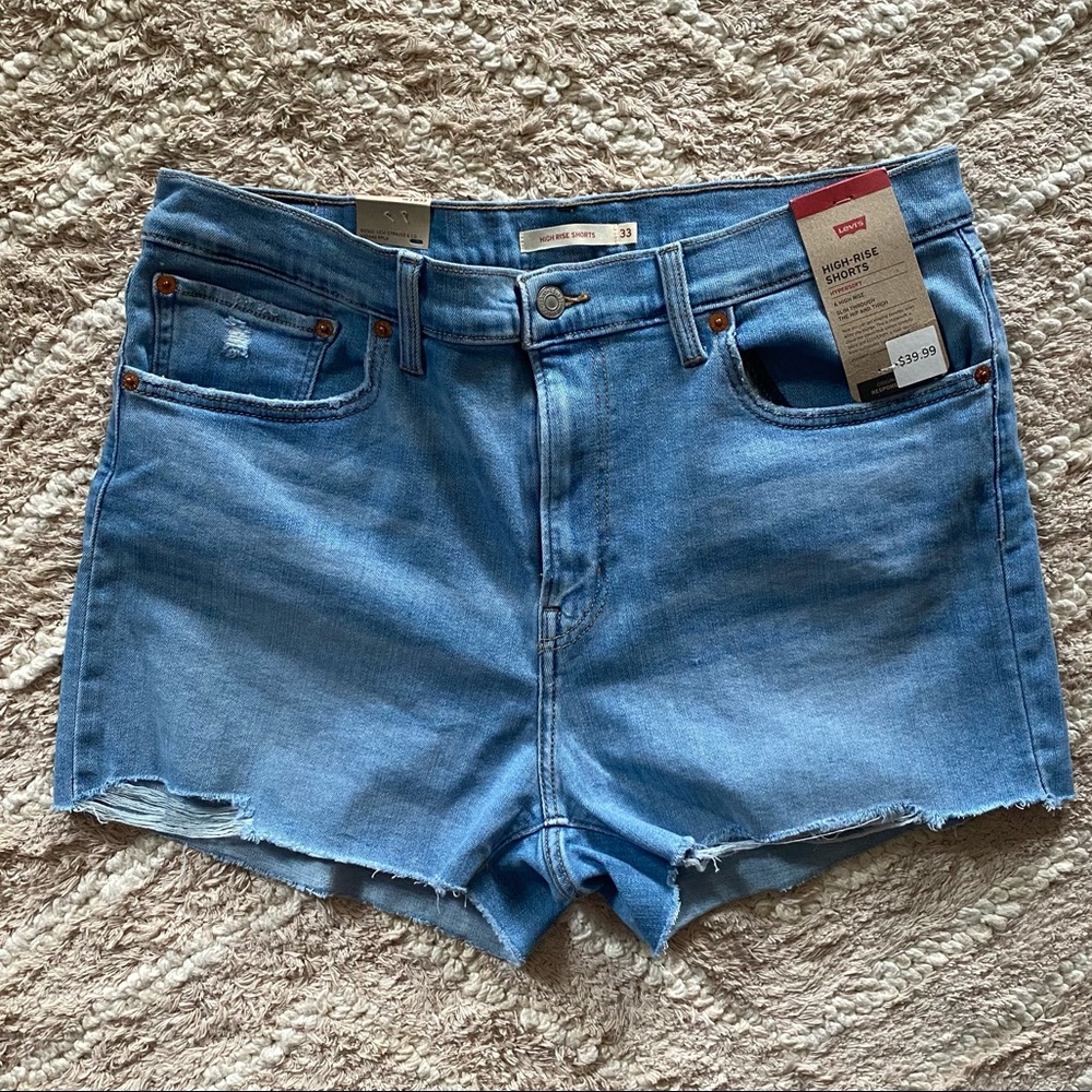 Levi’s women’s high rise denim shorts